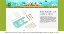 Desktop Screenshot of ecologismos.com